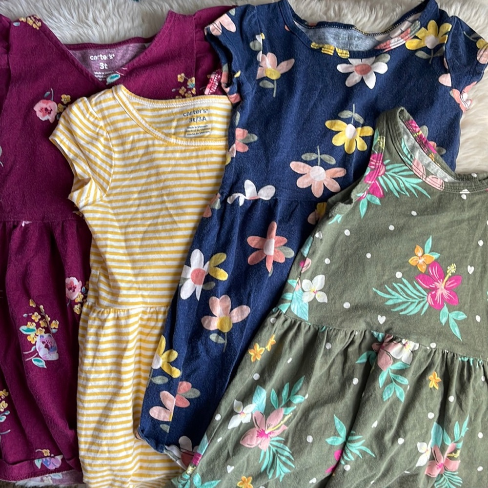 SOLD Carter’s toddler girl dress bundle